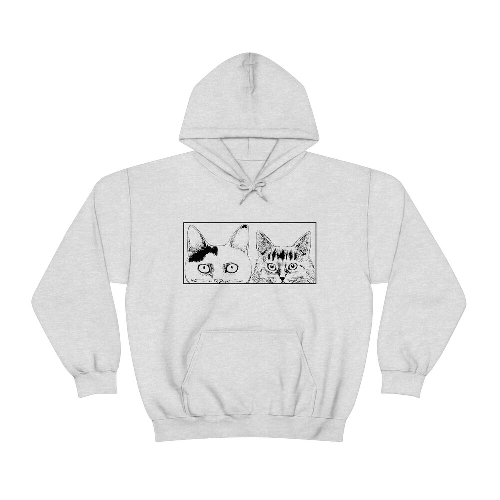 Unisex Manga Cats Hoodie: Creepy Witch Style - Image 5