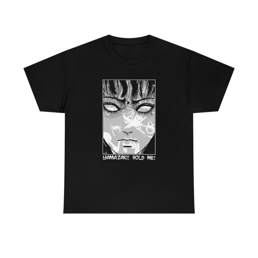 Unisex Horror Manga T-Shirt: Creepy Anime Girl, Gothic Style