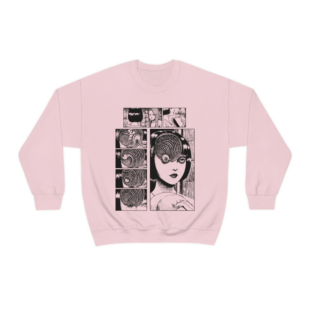 Unisex Horror Manga Sweatshirt: Creepy Anime Gothic Style - Image 2
