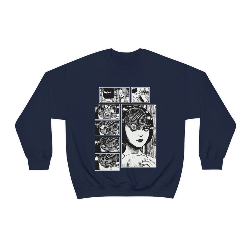 Unisex Horror Manga Sweatshirt: Creepy Anime Gothic Style - Image 3