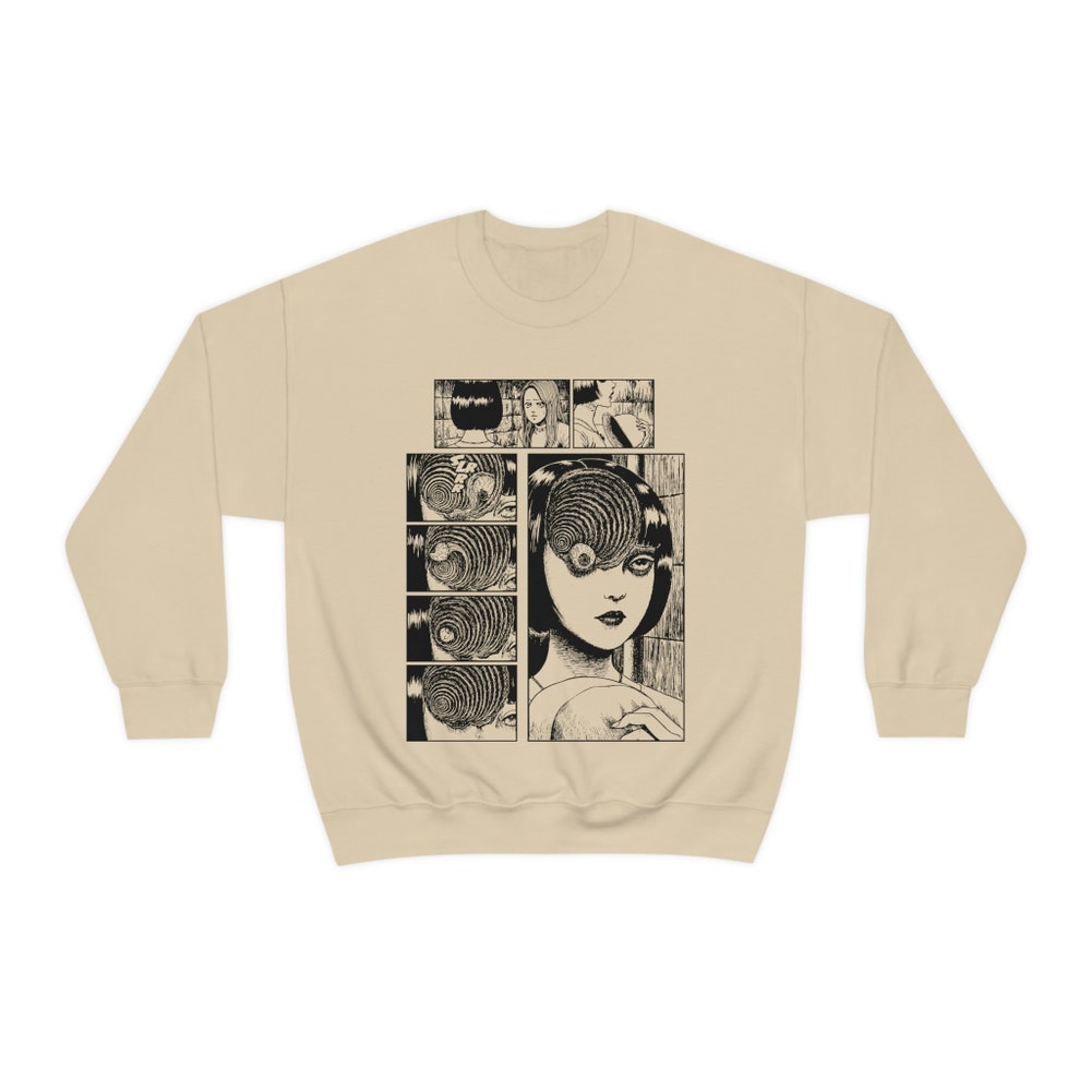 Unisex Horror Manga Sweatshirt: Creepy Anime Gothic Style - Image 5