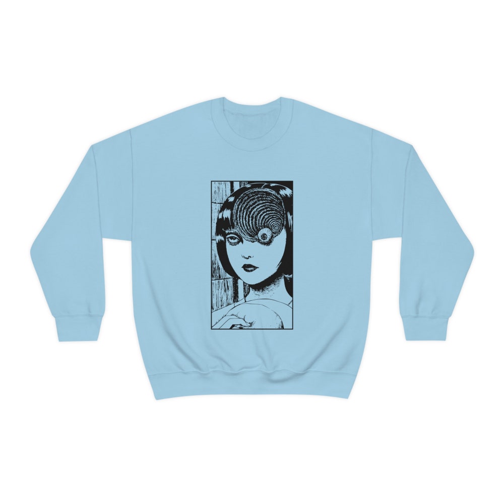 Horror Manga Girl Sweatshirt: Unisex Graphic Pullover