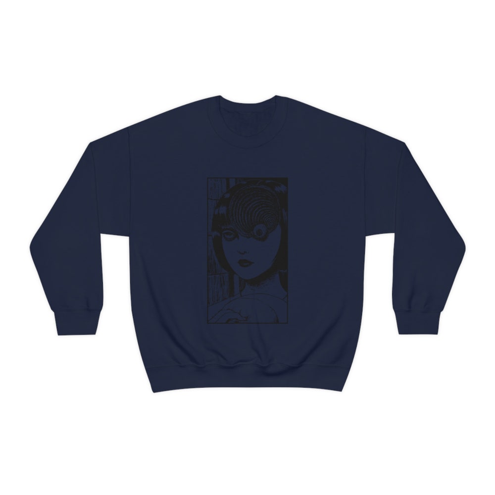 Horror Manga Girl Sweatshirt: Unisex Graphic Pullover - Image 4