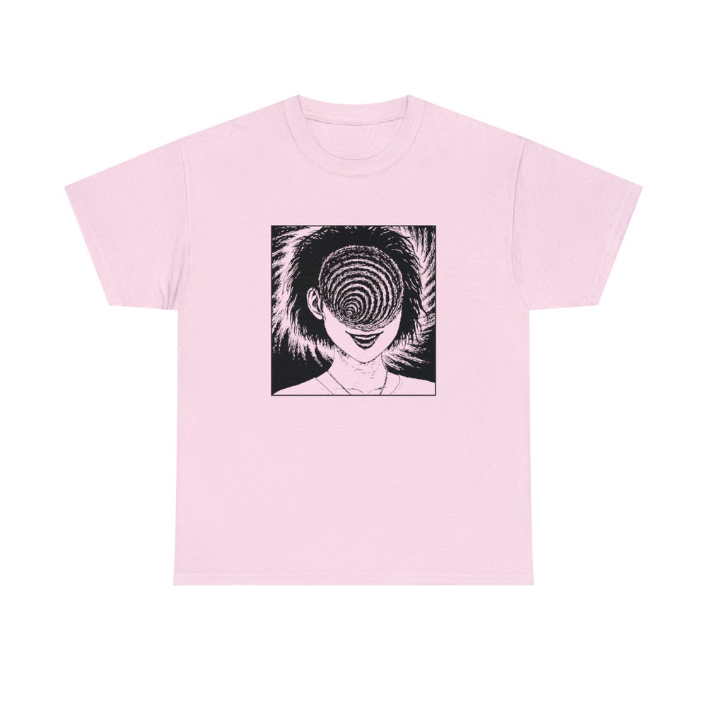 Creepy Girl Horror Manga Shirt - Spiral Eye Unisex Tee - Image 4