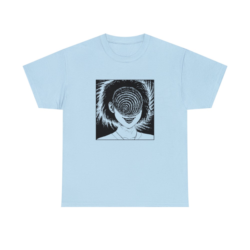 Creepy Girl Horror Manga Shirt - Spiral Eye Unisex Tee - Image 5