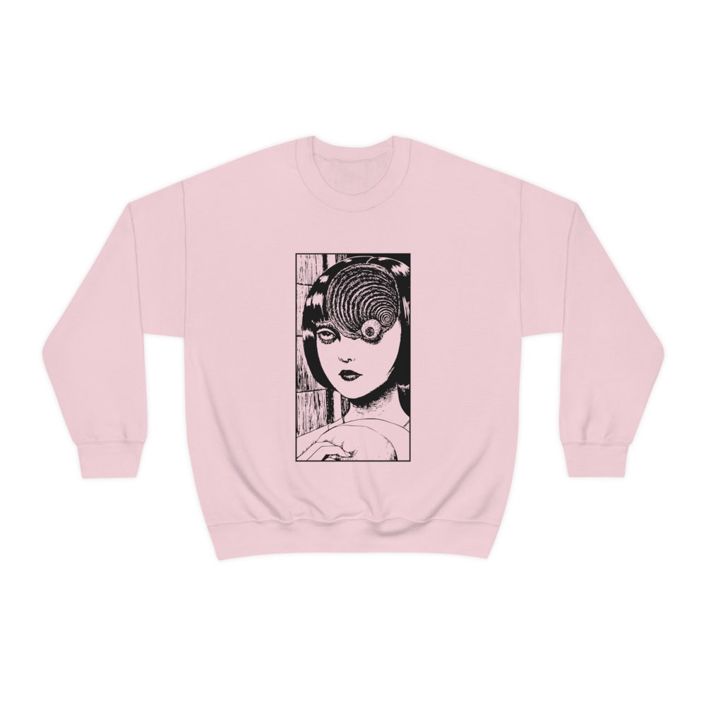 Horror Manga Girl Sweatshirt: Unisex Graphic Pullover - Image 3