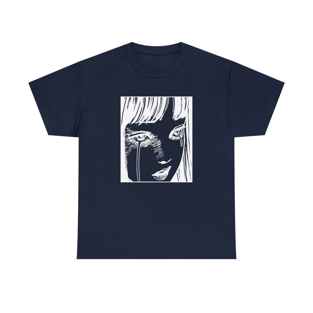 Horror Manga Girl Tears Shirt: Creepy Gothic Eyes - Image 4