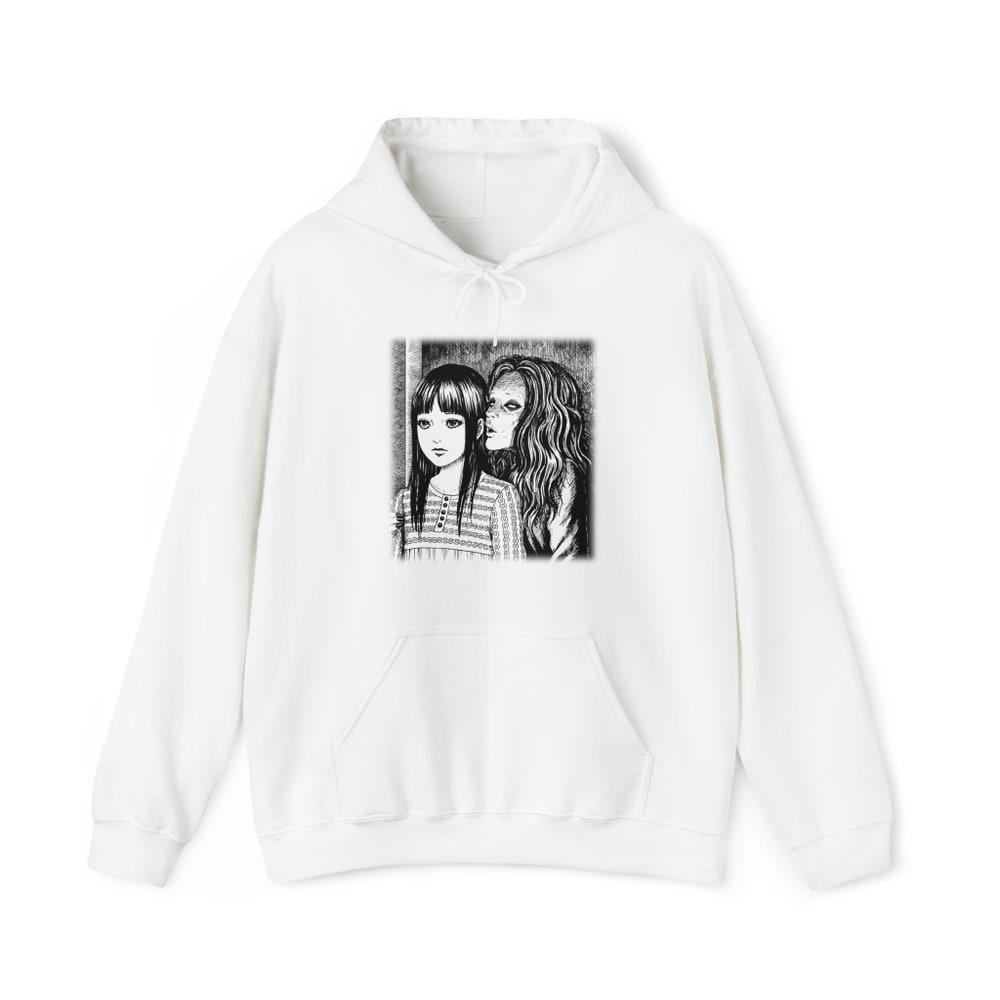 Creepy Manga Girl Hoodie: Gothic Horror Witch