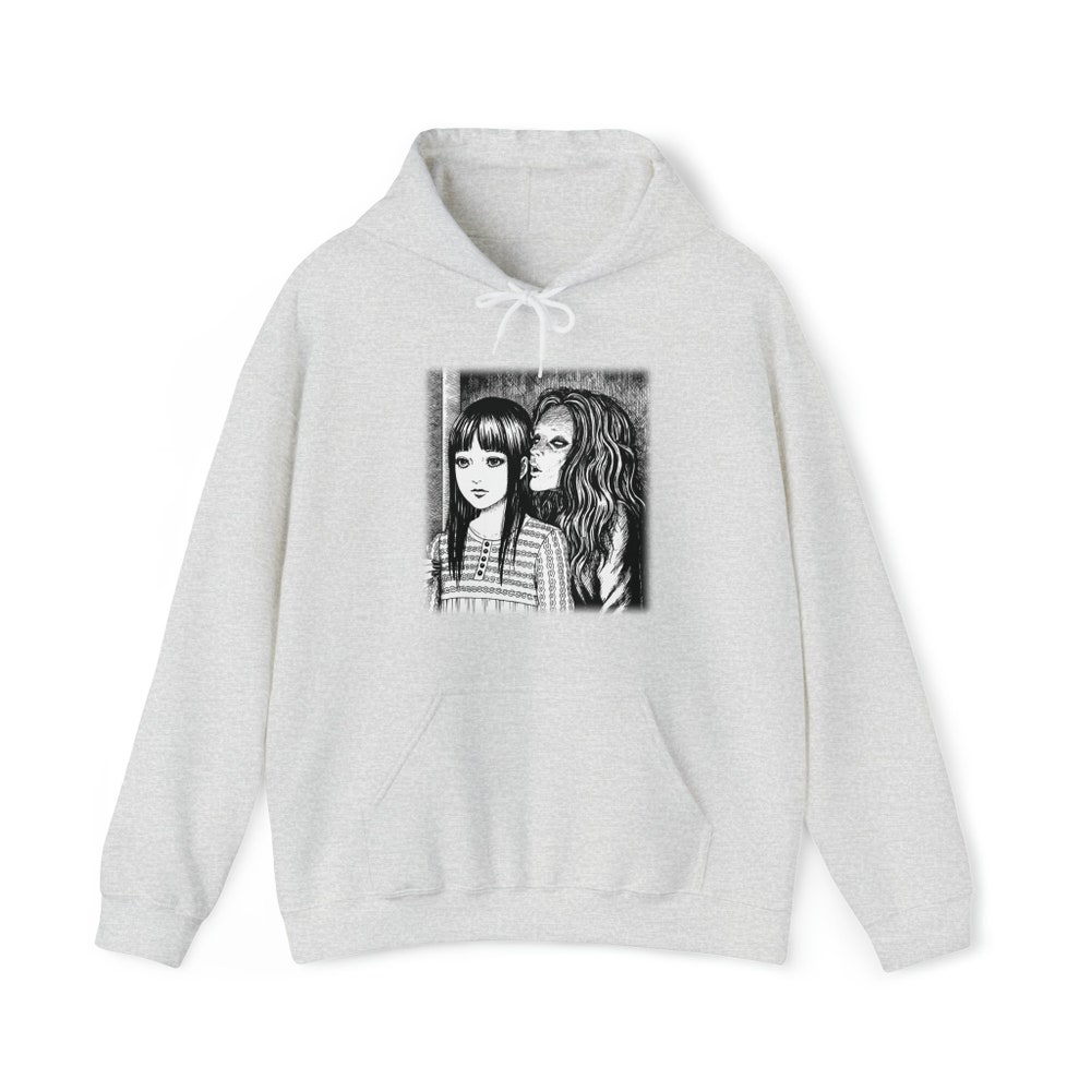 Creepy Manga Girl Hoodie: Gothic Horror Witch - Image 4
