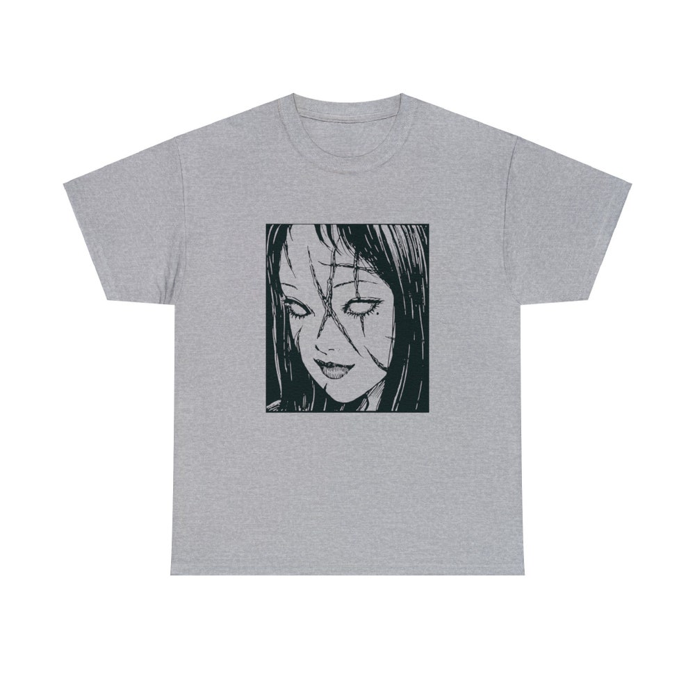 Unisex Horror Manga Creepy Girl T-Shirt - Image 4