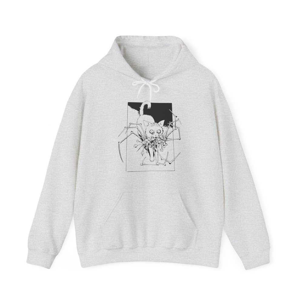 Junji Ito Horror Manga Hoodie: Unisex Gothic Manga Cat Diary - Image 4