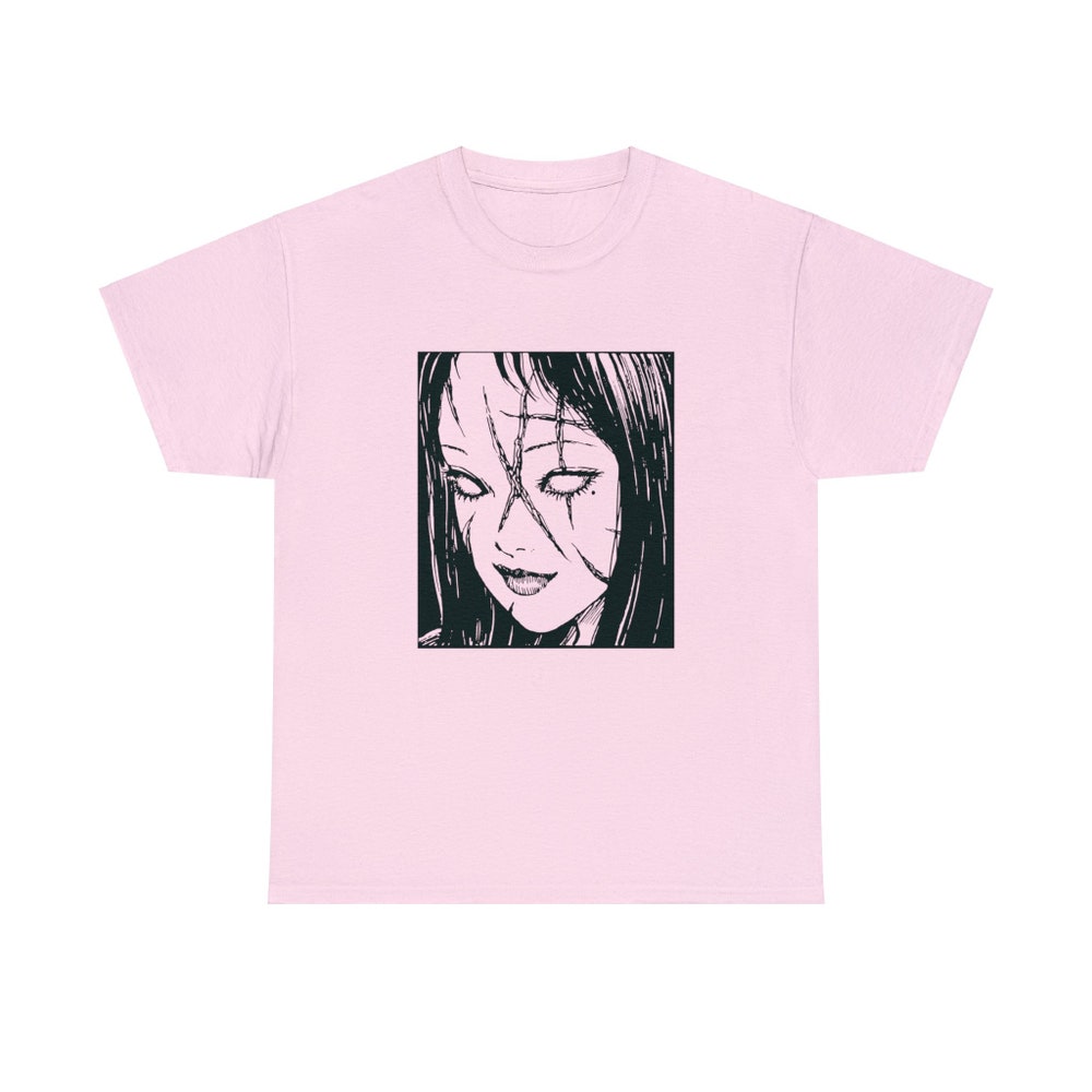 Unisex Horror Manga Creepy Girl T-Shirt - Image 3