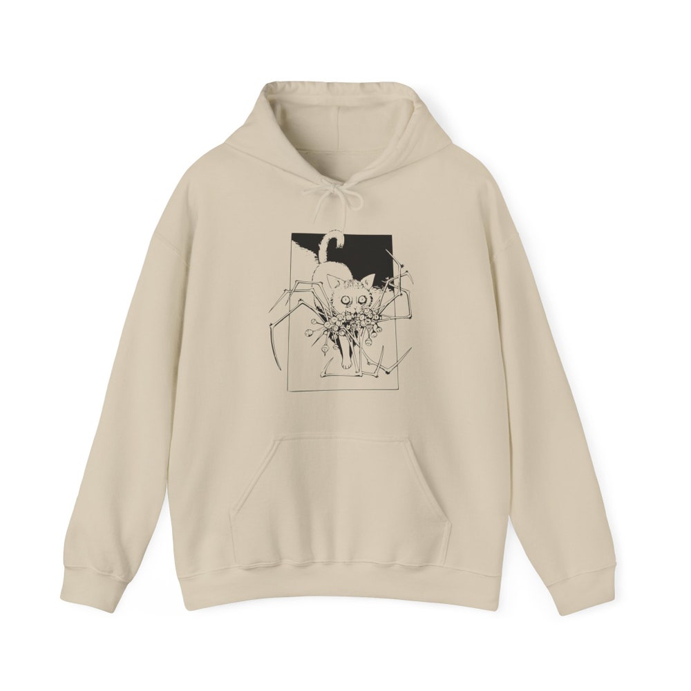 Junji Ito Horror Manga Hoodie: Unisex Gothic Manga Cat Diary - Image 5