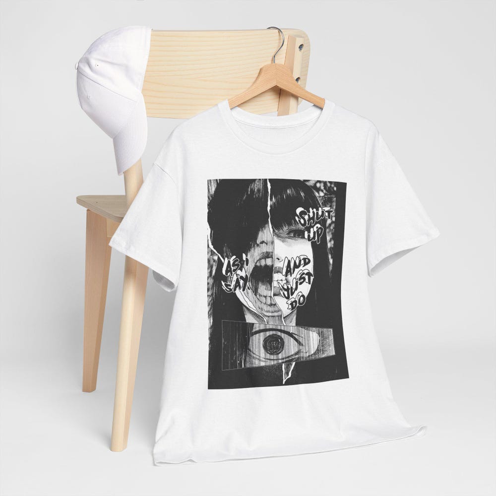 Hot Junji Ito Uzumaki Horror T-Shirt - Image 6