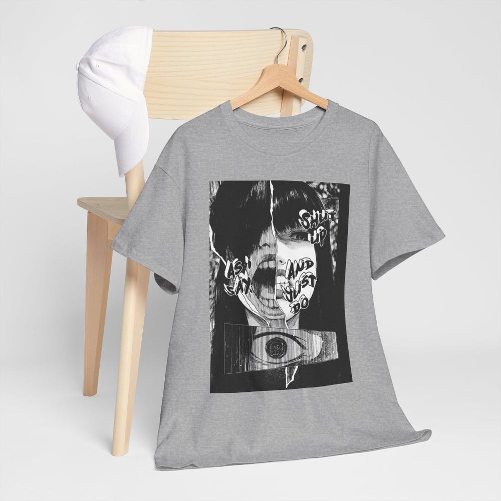 Hot Junji Ito Uzumaki Horror T-Shirt - Image 7