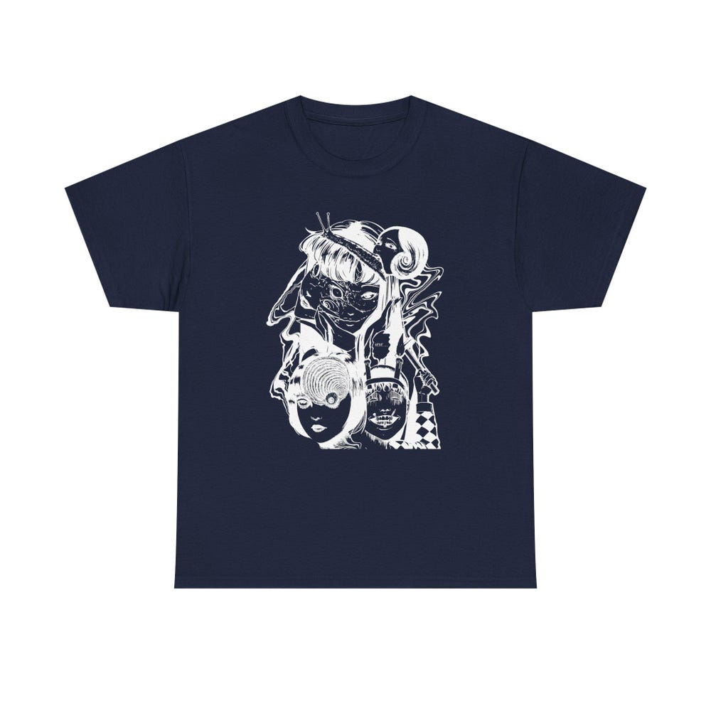 Creepy Girl Horror Manga T-Shirt: Dark Anime Gothic Tee - Image 4