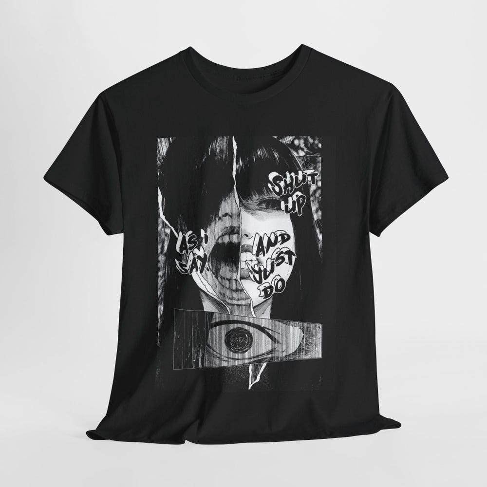 Hot Junji Ito Uzumaki Horror T-Shirt - Image 2