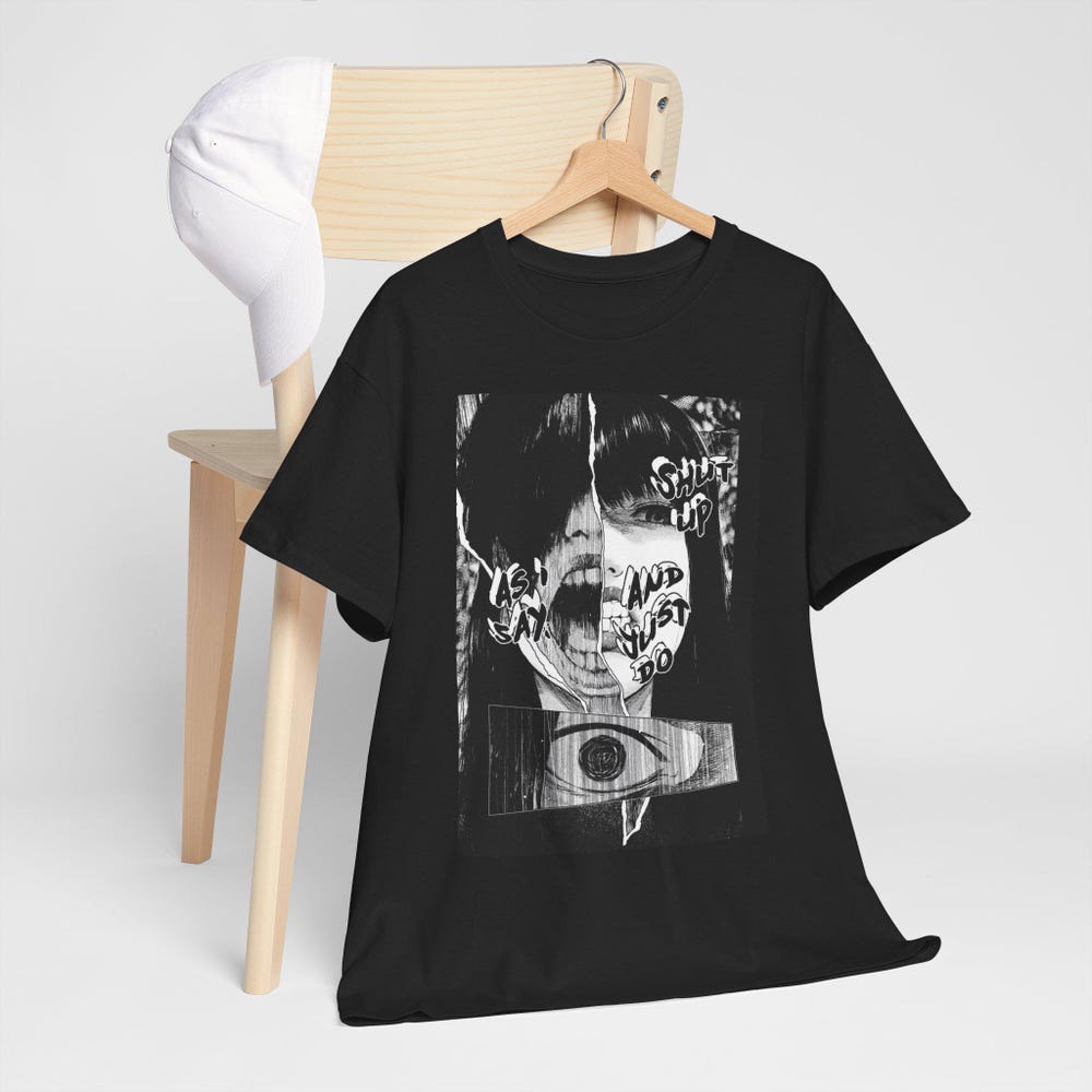 Hot Junji Ito Uzumaki Horror T-Shirt - Image 5
