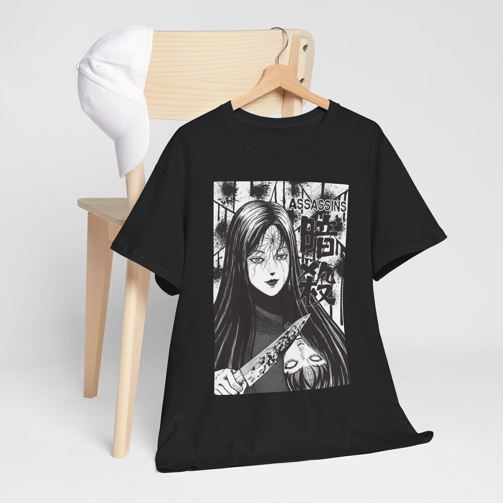 Junji Ito 6 Assassins Horror T-Shirt - Image 4