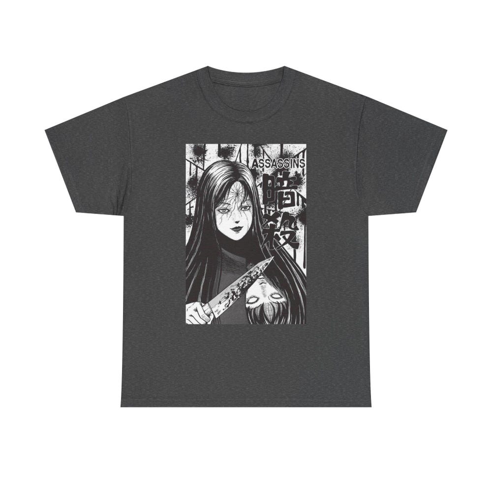 Junji Ito 6 Assassins Horror T-Shirt - Image 9
