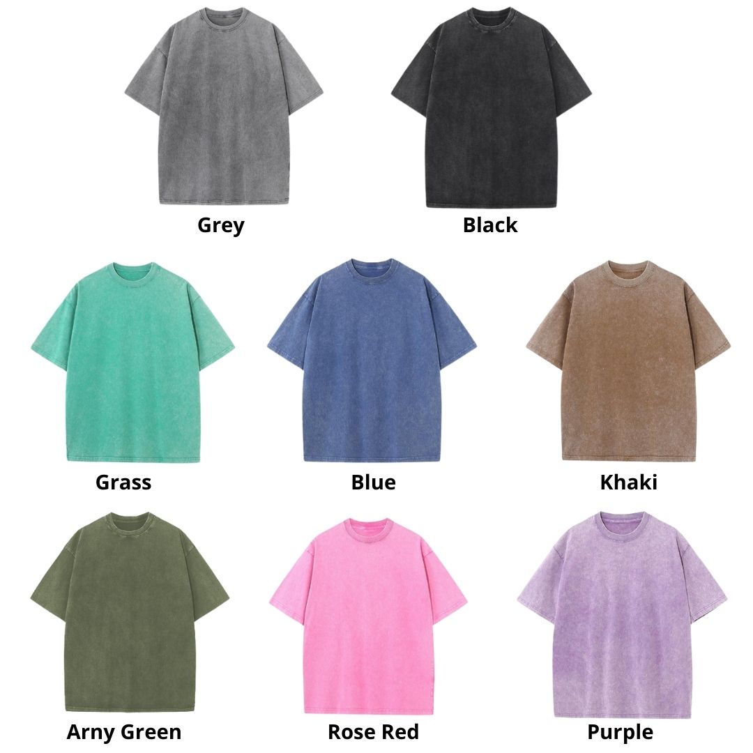Mineral Wash T Shirt Color - Uzumaki Merch