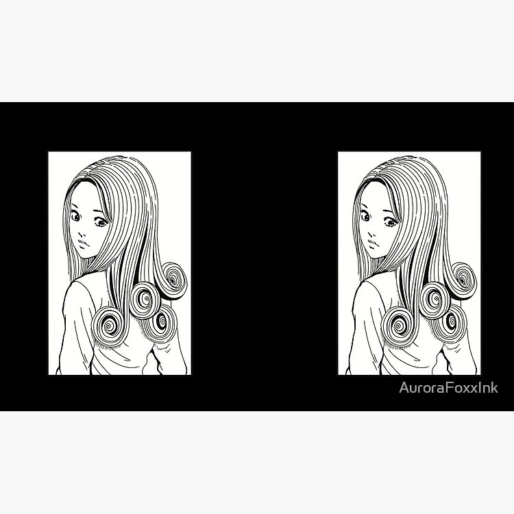 Spiral Hair Horror Manga Girl Mug - Image 3
